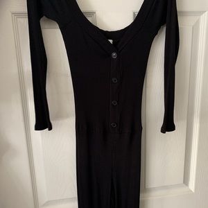 Fashion Nova Dresses - black off shoulder jumpsuit. Fashion Nova Dresses - black off shoulder jumpsuit.